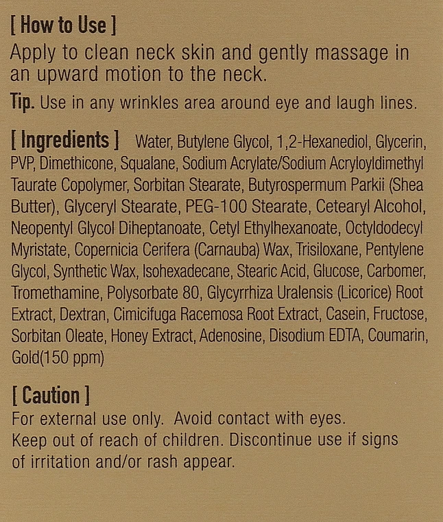 Straffnede Halscreme Mit 24 Karat Gold – Bild 3