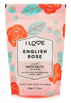 Badesalz Mit Englischem Rosenduft