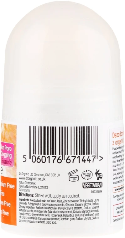 Dr Organic Deo Roll-on Mit Manuka-Honig – Bild 2